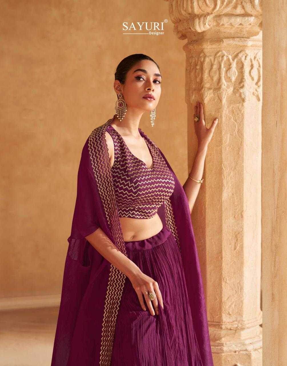 Chinon Silk Designer Silk Dresses Handwork Suit - MYLUXURY LANE ENTERPRISE